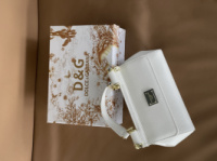 Сумка Dolce&Gabbana Sicily Medium - Premium білий 19cm