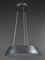 Люстра светодиодная подвесная LED светильник для квартиры на потолок лэд с пультом 27567 Черный 20-90х40х40 см.