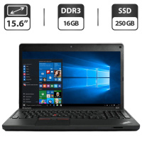 Ноутбук Б-класс Lenovo ThinkPad Edge E530 / 15.6« (1366x768) TN / Intel Core i7-3632QM (4 (8) ядра по 2.2 - 3.2 GHz) / 16 GB DDR3 / 250 GB SSD /...