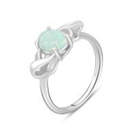 Серебряное кольцо CatalogSilver с опалом 0.463ct, вес изделия 2,78 гр (2098324) 18 размер