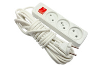 Электрический удлинитель с выключателем 3 розетки 8м (123671)