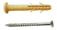 Дюбель з комірцем з забивним шурупом (жовтий) 8*80 мм
