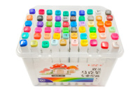 Набор скетч маркеров Deng Long двусторонние в боксе (60шт) (EL-1905-60)