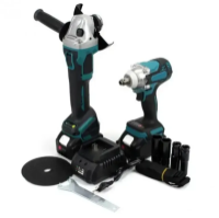 Акумуляторний набір інструментів (гайковерт та болгарка) AT-TZ2102A