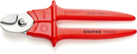 Ножиці для різання кабелів, діаметр 15мм / 50мм.кв., 230мм VDE KNIPEX 95 06 230, хромовані