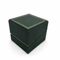 Подарункова картонна коробочка для годинника AWARDER Green (SKU: 1000-0413) темно-зеленого кольору