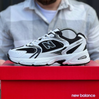 Кросівки весна-літо New Balance колір білий/чорний