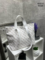 Біла - без логотипу — вмістка, велика та практична жіноча сумка-трансформер (0232-13)