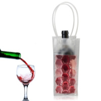 Сумка для охлаждения бутылки 10802 10х25 см розовая