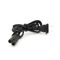 Кабель питания CN 0.7 m, 0.5mm, PC-184/2 A-C7 2 pin (американский разъем), Black, OEM Q50