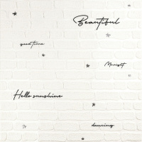 Панель стінова 3D 700х700х4мм Напис із сріблом SW-00001980