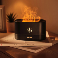 Ультразвуковой увлажнитель воздуха Flame Aroma Diffuser аромадиффузор c увлажнителем воздуха с подсветкой (ST)