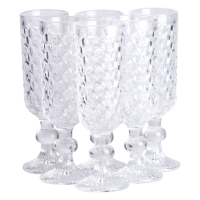 Набор бокалов для шампанского 6 штук 160 мл стеклянные HP-19-103