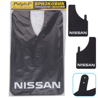 Брызговики «Sport Master» XL 230*375  NISSAN черный 2шт