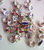 Рондели. Размер 6 мм. Цвет на фото. Цена указана за 1 шт.