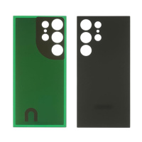 Заднее стекло корпуса для Samsung S928 Galaxy S24 Ultra Titanium Black (чёрное)