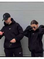 Утеплений костюм Nike унісекс на флісі чорний