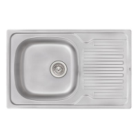 Кухонна мийка Qtap 7850 0,8 мм Satin (QT7850SAT08)