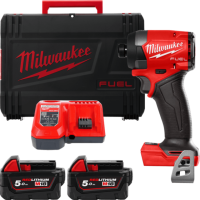 Шуруповерт ударний акумуляторний безщітковий MILWAUKEE, M18 FID3-502X, 226Нм (зарядний пристрій M12-18 FC, 2 акумулятори М18 В5