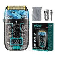 Акумуляторна чоловіча електробритва VGR V-352 для гоління бороди та вусів шейвер для ідеальної гладкості