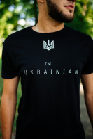 Футболка чорна I'M UKRAINIAN