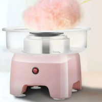 Аппарат для приготовления сладкой сахарной ваты SAFMAX 500w Розовый