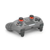 Геймпад Brazzers S8-P беспроводной для PS4 Wireless DOUBLE-motor vibration 4, разъем для наушников, LED light bar, Silver, 3.7V, 600mAh, Blister-box