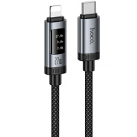Дата кабель Hoco U148 Lord with display Type-C to Lightning 27W (1.2m)