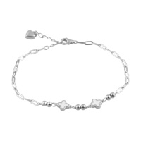 Серебряный браслет CatalogSilver с емаллю, вес изделия 3,08 гр (2101062) 1720 размер