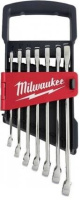 Набір ключів рожково-накидних метричних хромованих MAX BITE MILWAUKEE з храповиком, (8/10/12/13/ 14/15/17 /22мм) (7шт) пластиков