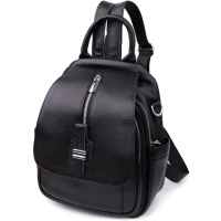 Женский рюкзак из натуральной кожи Vintage 23058 Черный