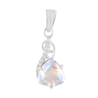 Серебряная подвеска CatalogSilver с мистик топазом 2.22ct (2124726)