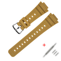 Ремінець для Casio G-Shock DW-5600 Beige SI бежевий полімерний 20 см (1051-1002)