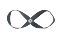 Ремінь-петля для йоги від RAO 48 см антрацит