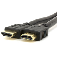 Кабель Merlion HDMI-HDMI HIGH SPEED 0.3m, v1.4, OD-7.5mm, круглый Black, коннектор Black, (Пакет) Q250