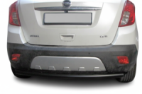 Задняя защита AK002 Черная (нерж. сталь) для Opel Mokka 2012-2021 гг