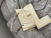 Сумка Saint Laurent Jamie in Leather молочний