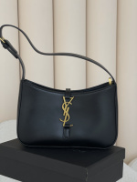 Сумка Yves Saint Laurent Le 5 A 7 гладкий чорний золото