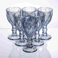 Набір чарок Diamond Blue 6 штук по 40 мл HP-19-278 прозорий чарка для міцних напоїв коктейлів шотів