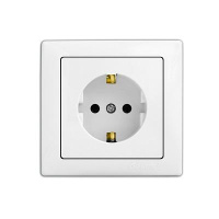 Розетка с заземлением Wega-9028