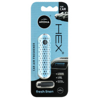 Ароматизатор на дефлектор Aroma Car Hex Fresh Linen рідкий10г