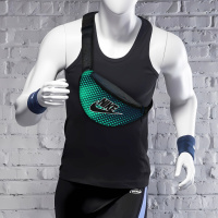Сумка-бананка Nike чоловіча/жіноча спортивна 32×16 см з розширювачем поясна сумка або сумка через плече (3734)