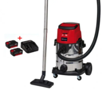 Акумуляторний промисловий пилосос Einhell TC-VC 36/25 Li S - Solo : з АКБ 18V 2 шт-2.5Ah+ЗП