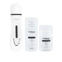 Набір Ультразвуковий скрабер для шкіри обличчя Vibroskin 5.0 + Гідратуючий гель Hydration Gel + Порозвужувальна маска для обличчя Pore Control Mask