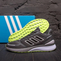 Мужские кроссовки сетка Adidas 5207-3 Grey серые