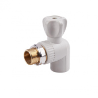 Кран кульовий радіаторний PPR Alfa Plast 20х1/2« кутовий