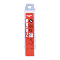 Свердло по металу THUNDERWEB HSS-G MILWAUKEE DIN338, діаметр 6,9х109х69мм, (5шт), пластикова коробка