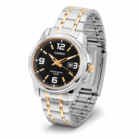 Жіночий годинник Casio LTP-1314SG-1A класичний сталевий браслет з мінеральним склом