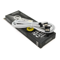 Кабель iKAKU KSC-028 JINDIAN charging data cable forType-C, Silver, довжина 1м, 2.4A, BOX