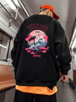 Чорний чоловічий світшот оверсайз